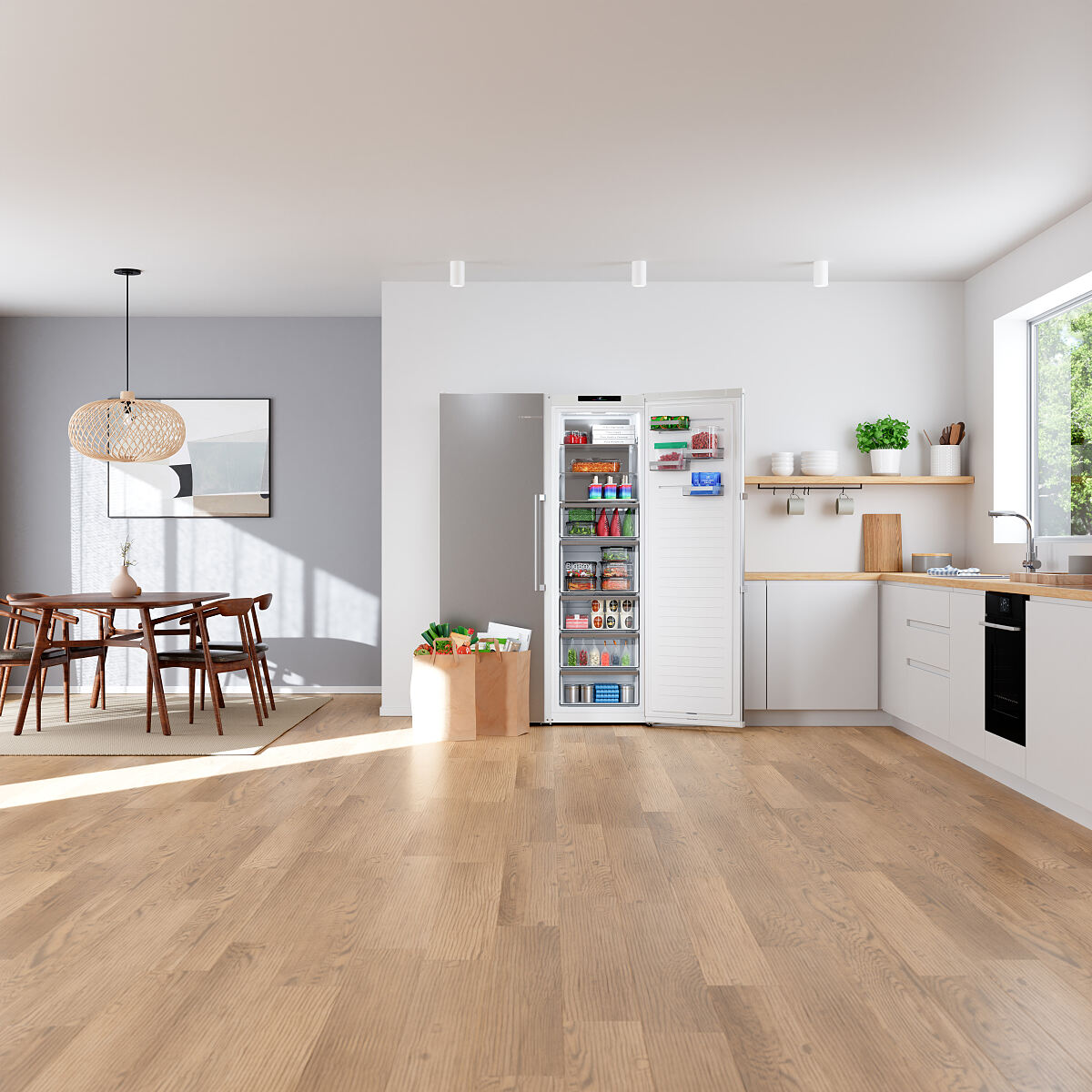 Frische, Volumen, Flexibilität: Bosch bringt eine komplett neue Generation von freistehenden Kühl- und Gefrierschränken auf den Markt