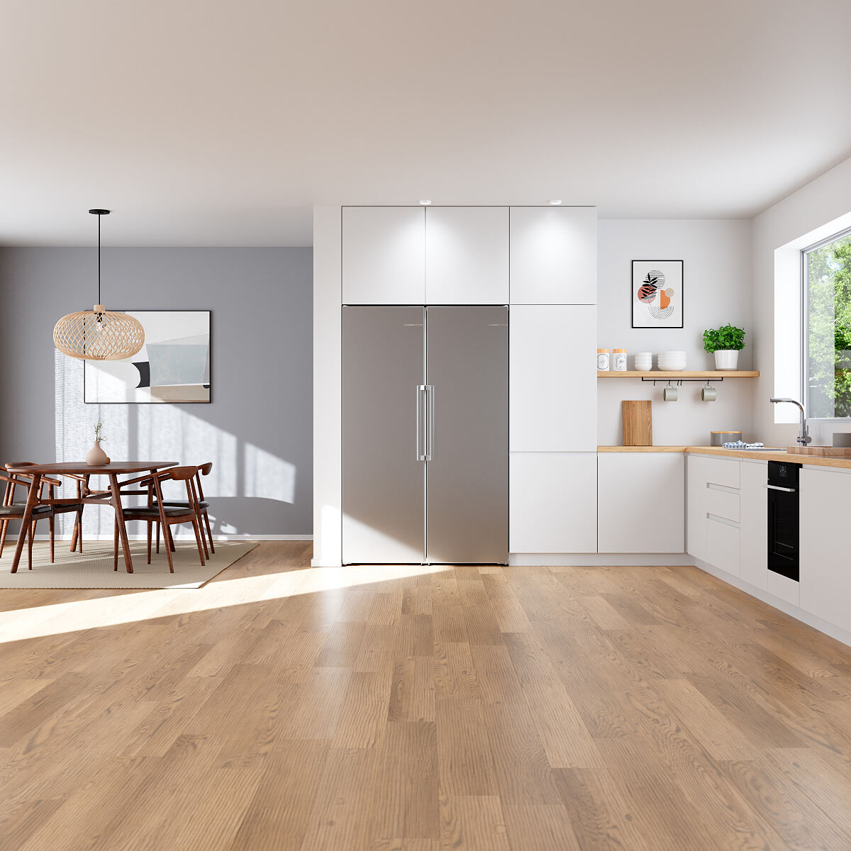 Frische, Volumen, Flexibilität: Bosch bringt eine komplett neue Generation von freistehenden Kühl- und Gefrierschränken auf den Markt