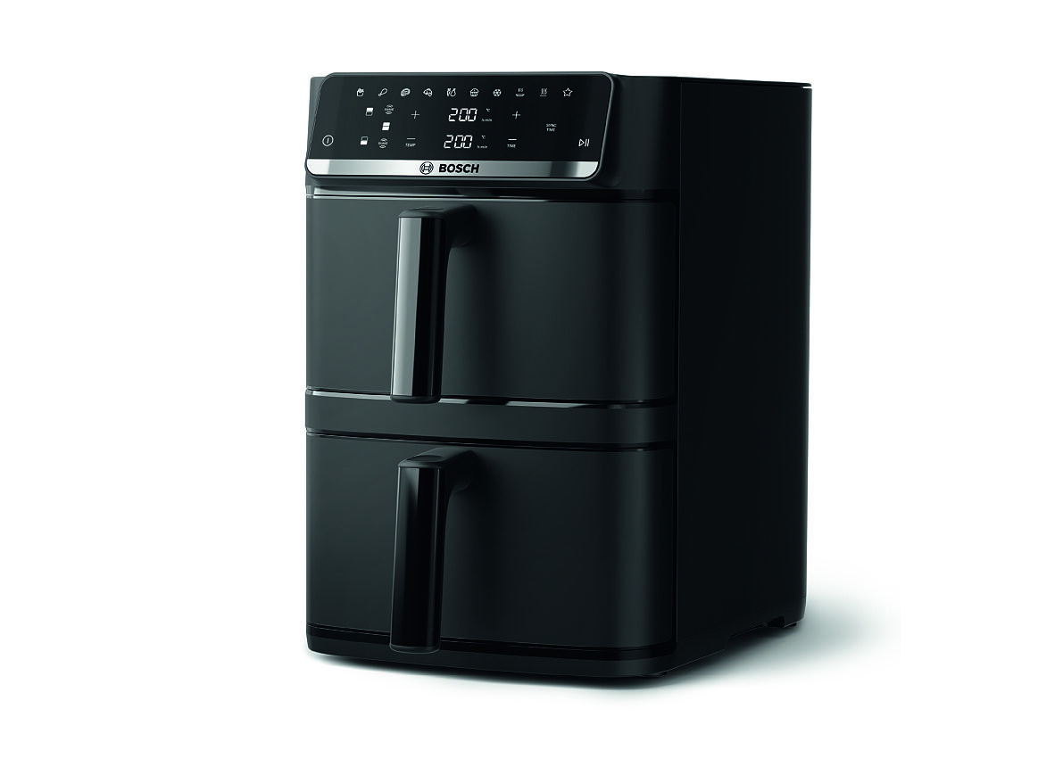 Frittierspaß hoch zwei: Der neue Air Fryer Serie 6 Double Stack bietet mit zwei Schubladen extra viel Platz