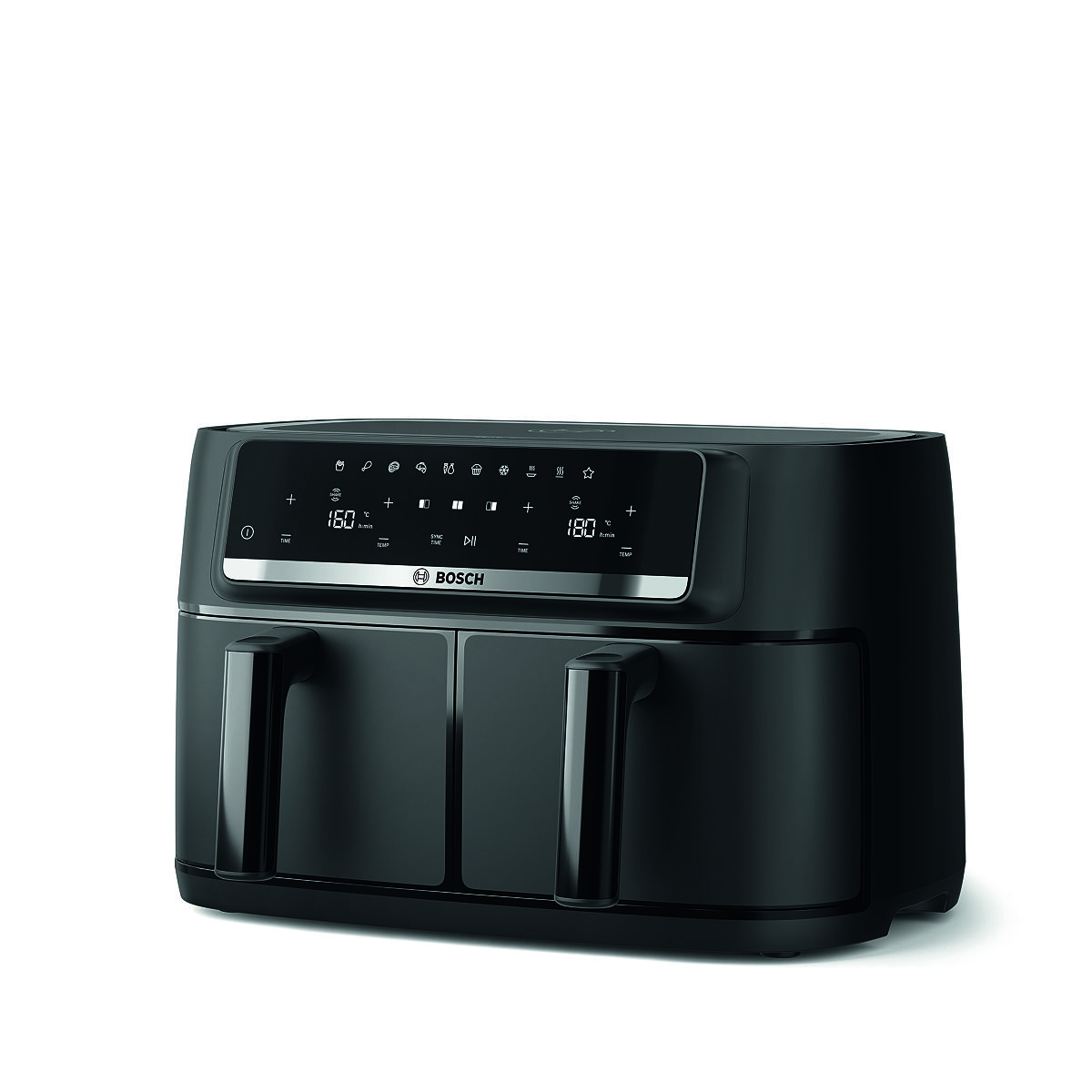 Neue Platzwunder für die große Familienküche: Die Bosch Air Fryer Serie 4 Double Drawer und Double Flex bieten extra viel Platz