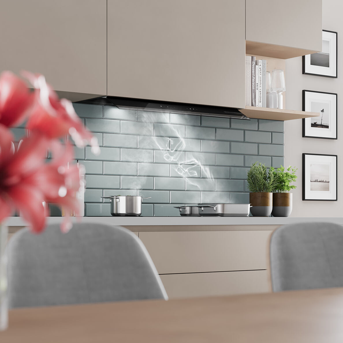 Die neuen integrierten Designhauben von Bosch bieten volle Power und bescheidene Eleganz
