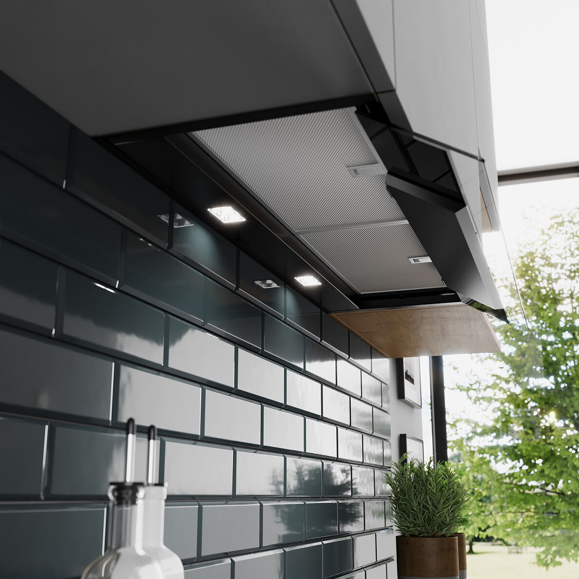 Die neuen integrierten Designhauben von Bosch bieten volle Power und bescheidene Eleganz