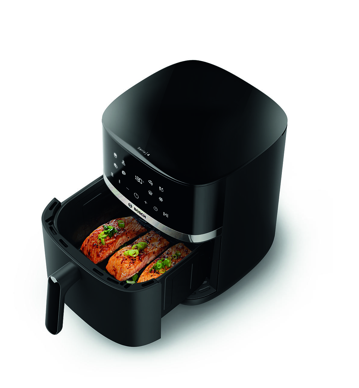 Einfach schneller. Schneller knusprig. Die neuen Bosch Air Fryer helfen, wenn in der Küche die Zeit drängt