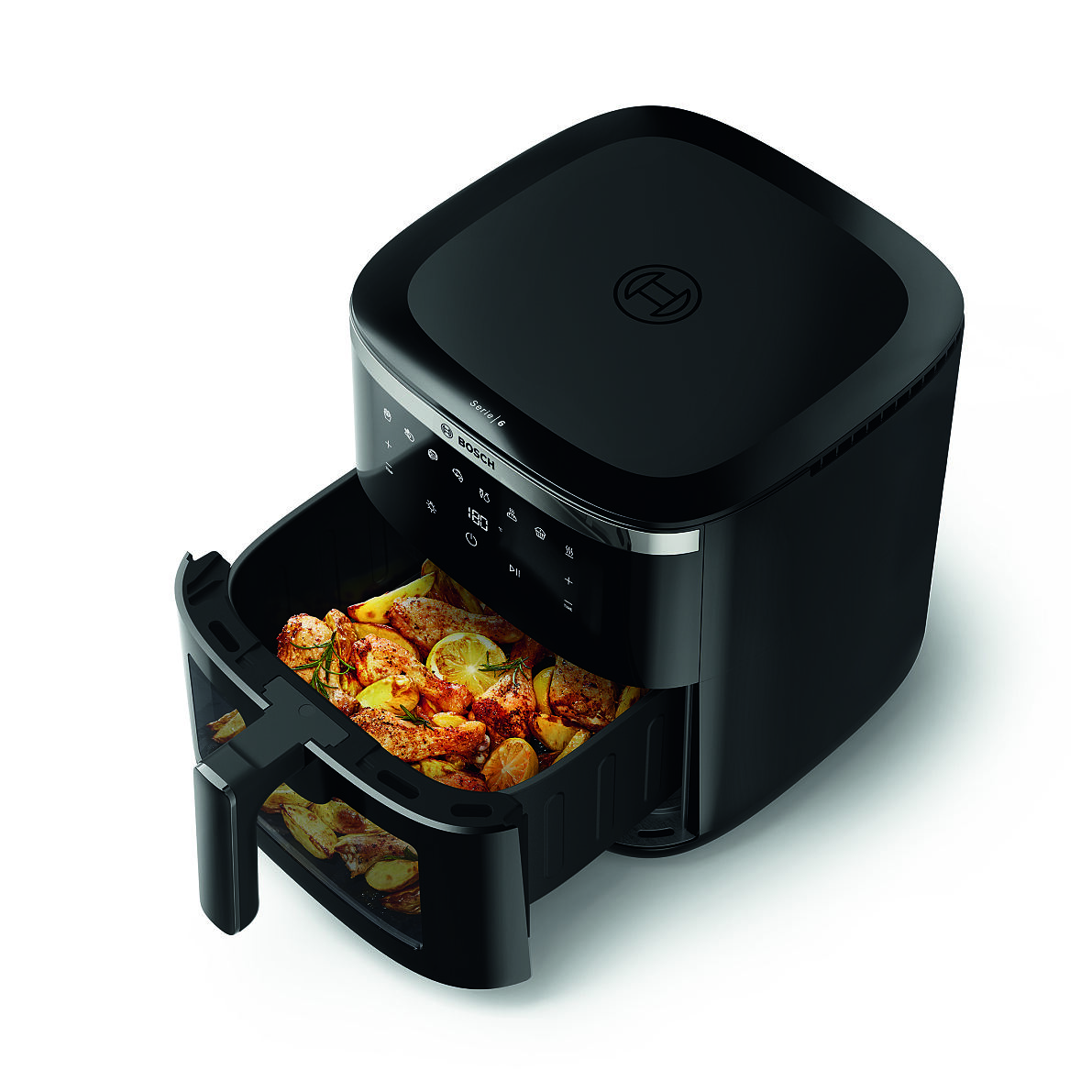 Einfach schneller. Schneller knusprig. Die neuen Bosch Air Fryer helfen, wenn in der Küche die Zeit drängt