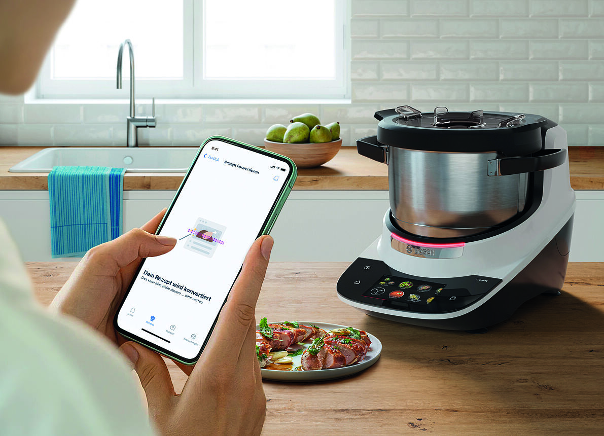 Millionen Rezepte. Nur einen Klick entfernt. Bosch Cookit revolutioniert das Kochen mit innovativem AI Recipe Converter