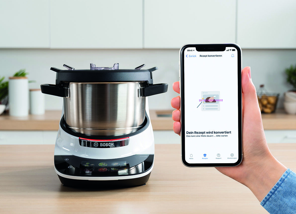 Millionen Rezepte. Nur einen Klick entfernt. Bosch Cookit revolutioniert das Kochen mit innovativem AI Recipe Converter