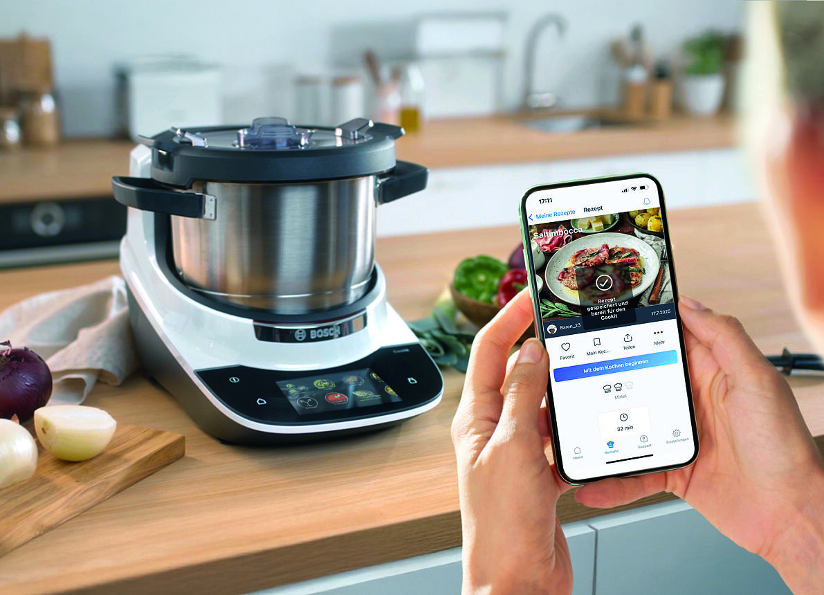 Millionen Rezepte. Nur einen Klick entfernt. Bosch Cookit revolutioniert das Kochen mit innovativem AI Recipe Converter